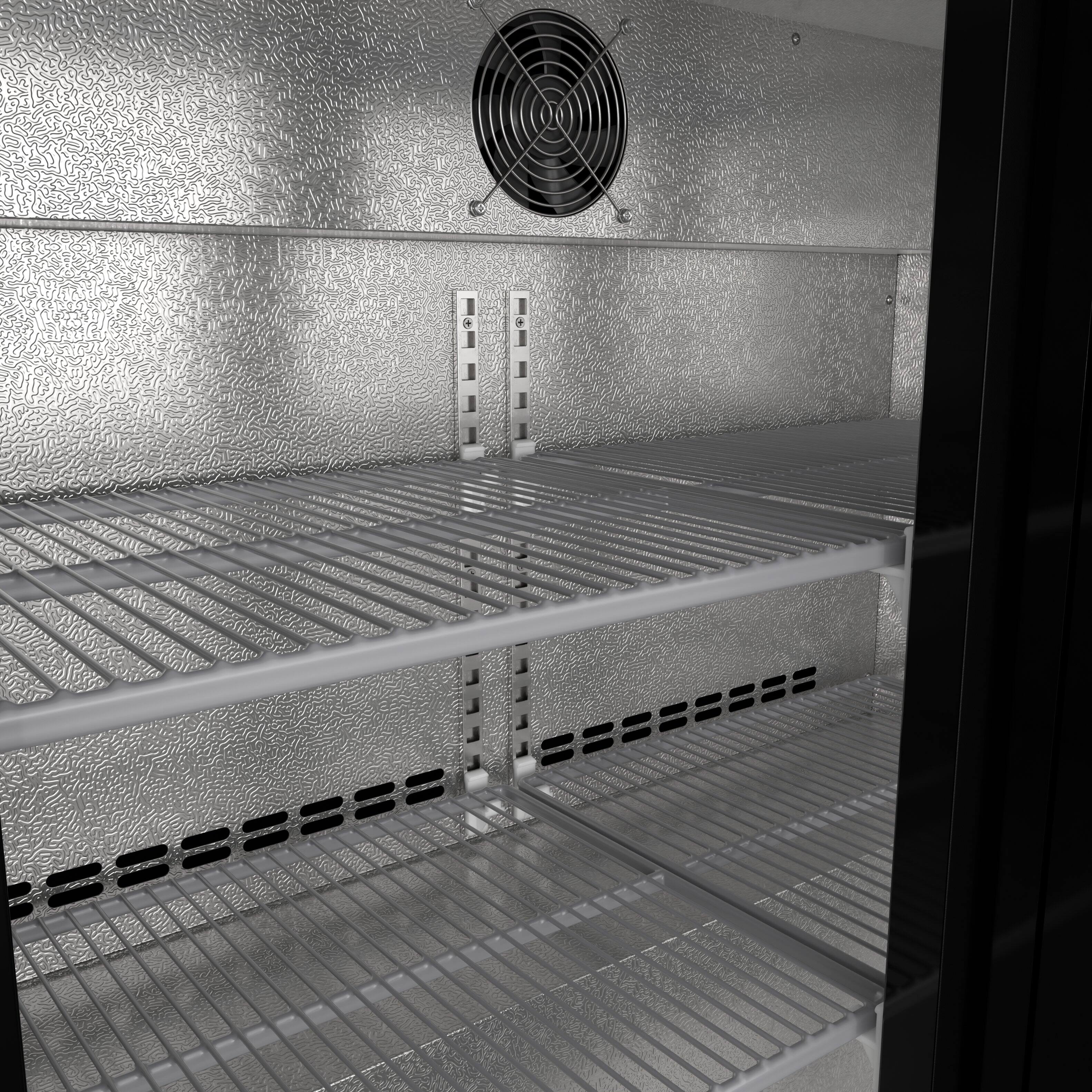 Alt View 8. Koolmore - 35 in. Two-Door Back Bar Refrigerator - 7.4 Cu Ft. BC-2DSL-BK - Black.