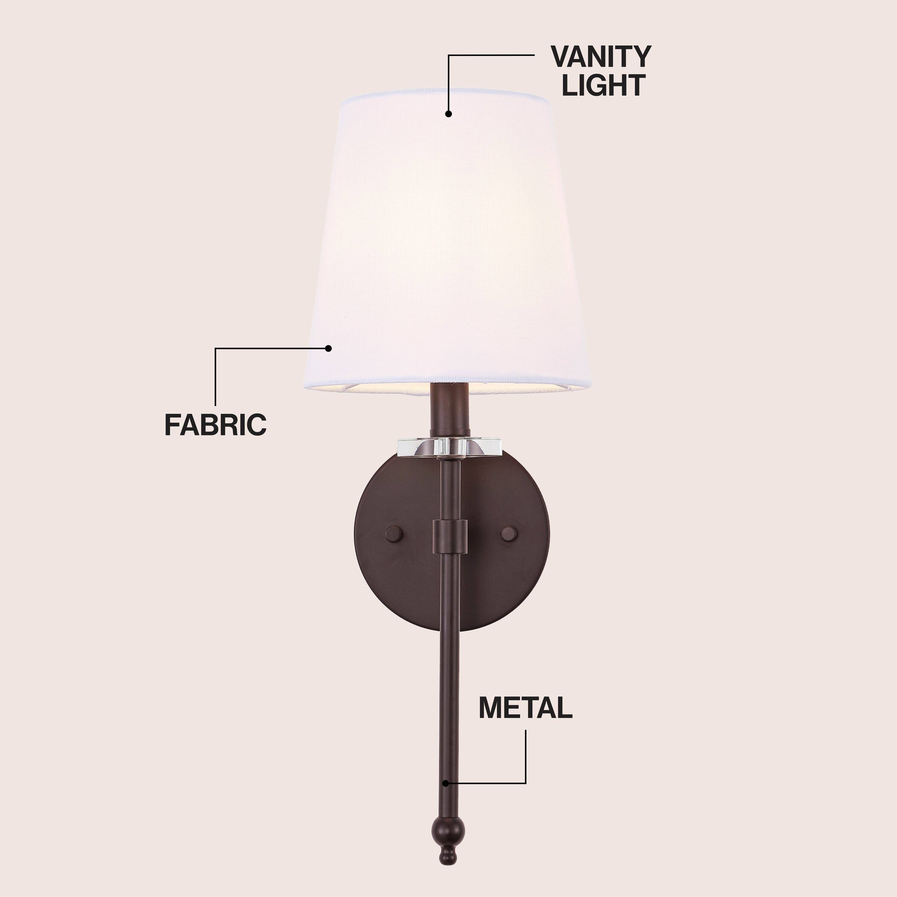 VANITY LIGHT  
FABRIC  
METAL