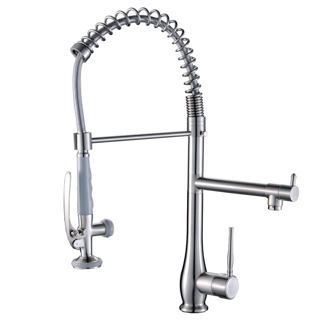 Single Handle Pull Down Sprayer Kitchen Faucet