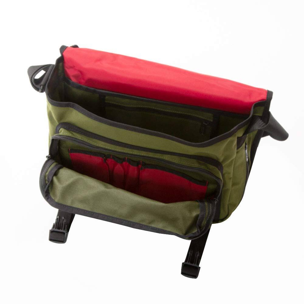 Alt View 1. Manhattan Portage - Europa (MD) With Back Zipper and Compartments, Olive - Olive.