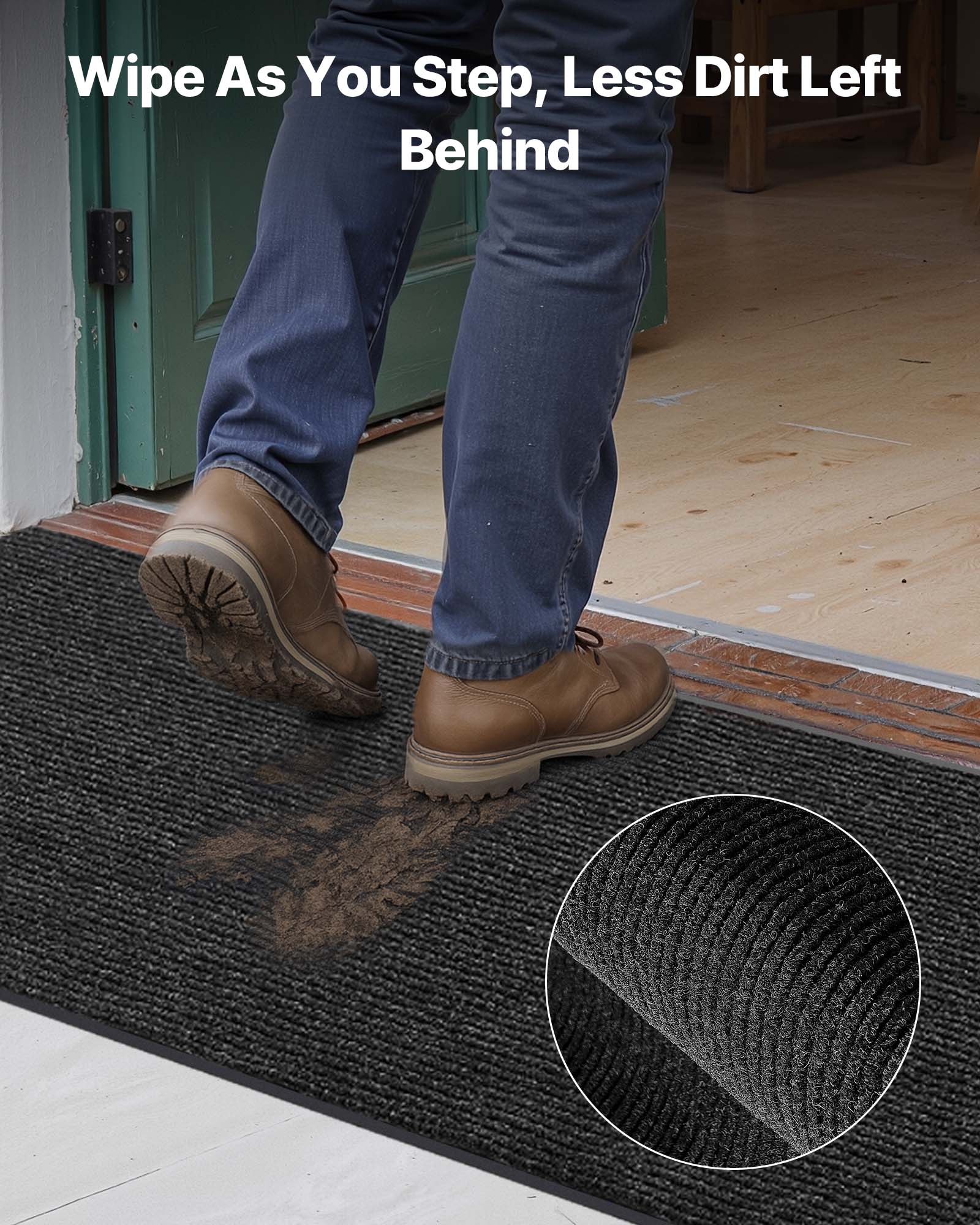 Wipe As You Step, Less Dirt Left Behind