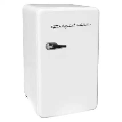 Front. Frigidaire - 3.2-Cu. Ft. 60-Watt Retro Compact Refrigerator - White.