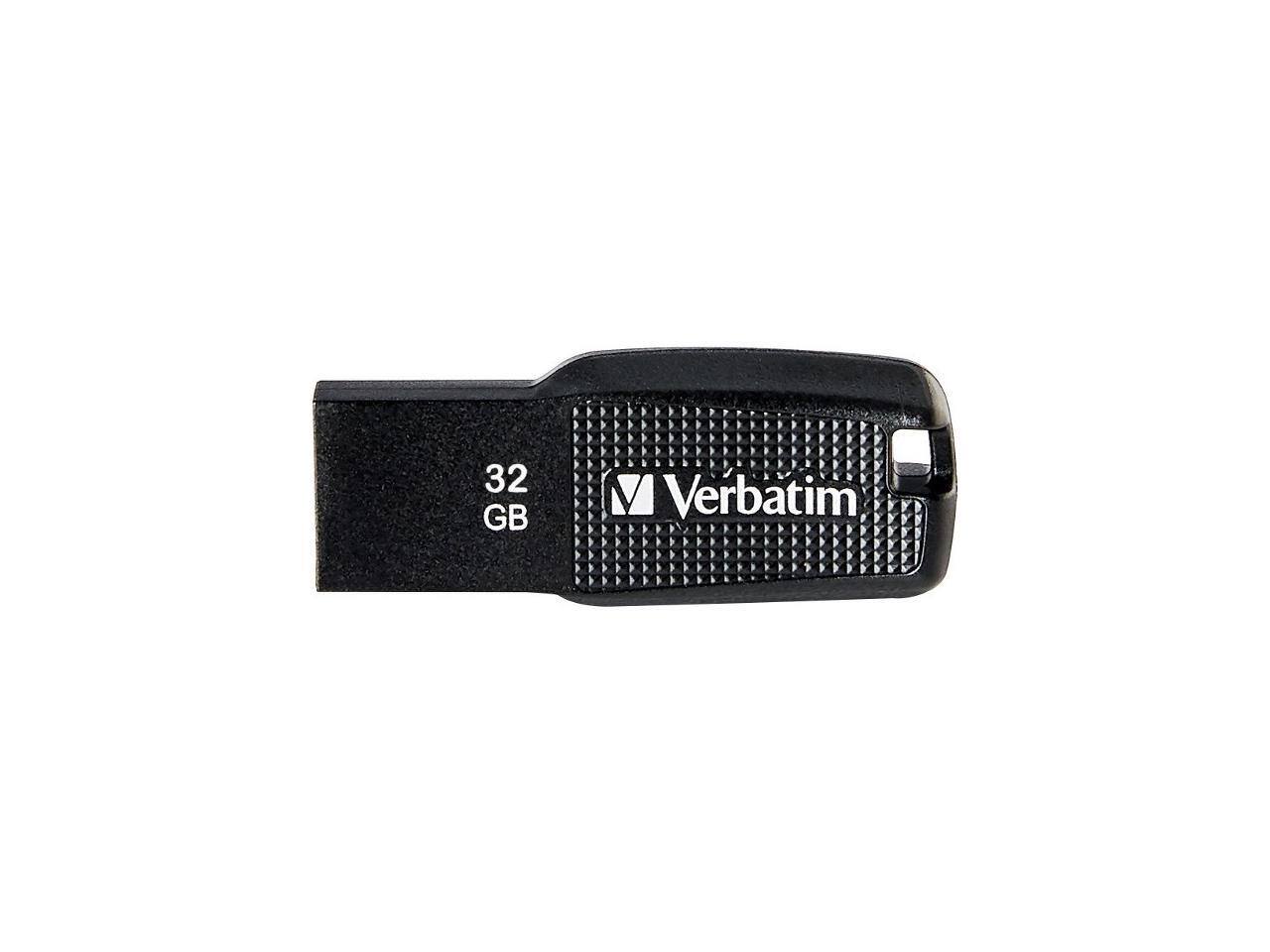 Alt View 3. Verbatim - Verbatim 32GB Ergo USB 2.0 Flash Drive - Black  70876 - Black.