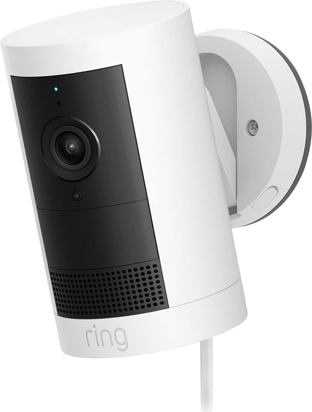 Outdoor Cam Plus, Plug-In with 2K Video and Ring Vision, Low-Light Sight, and Mount-Anywhere Versatility - White - Front_Zoom
