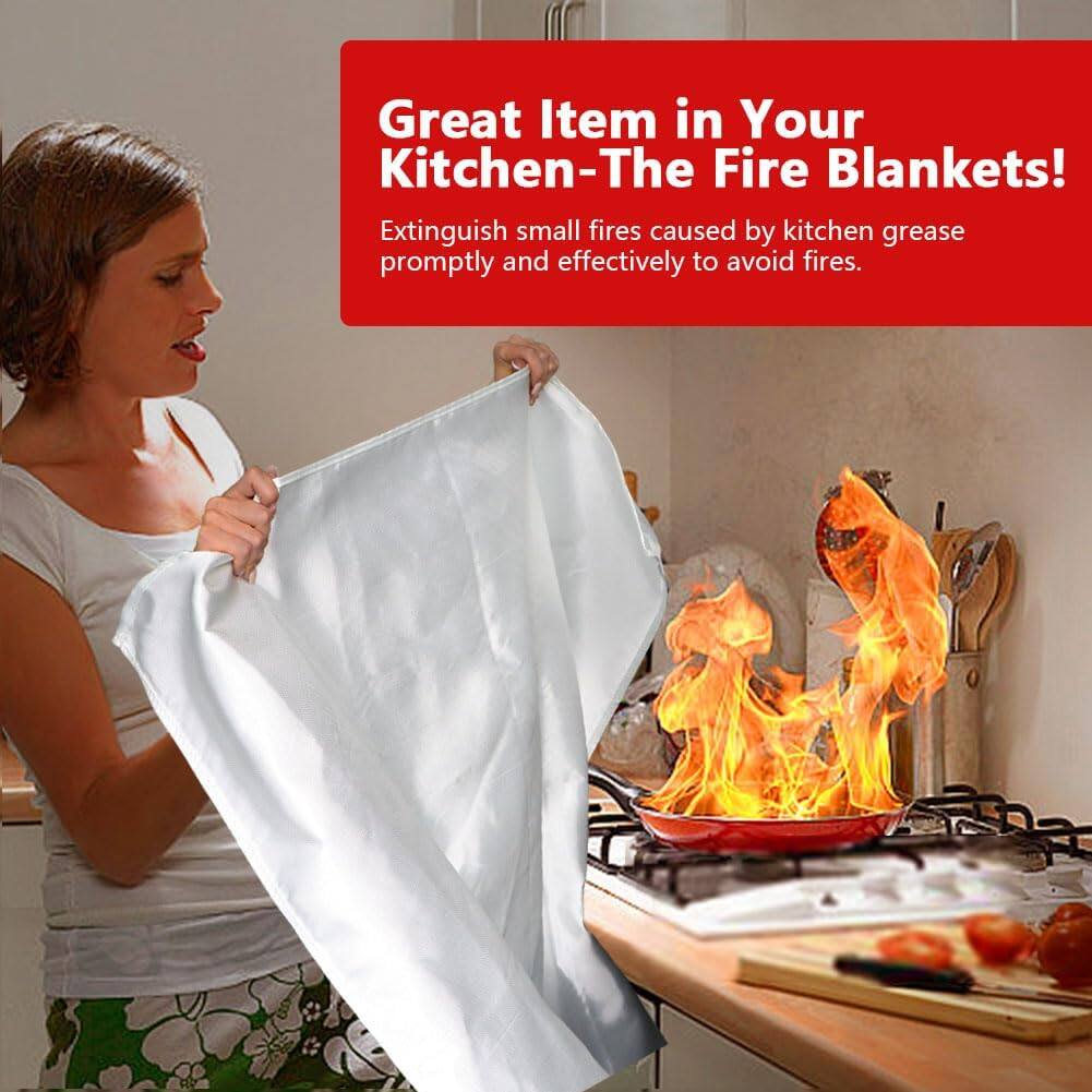 Great Item in Your Kitchen - The Fire Blankets!

Extinguish small fires caused by kitchen grease promptly and effectively to avoid fires.