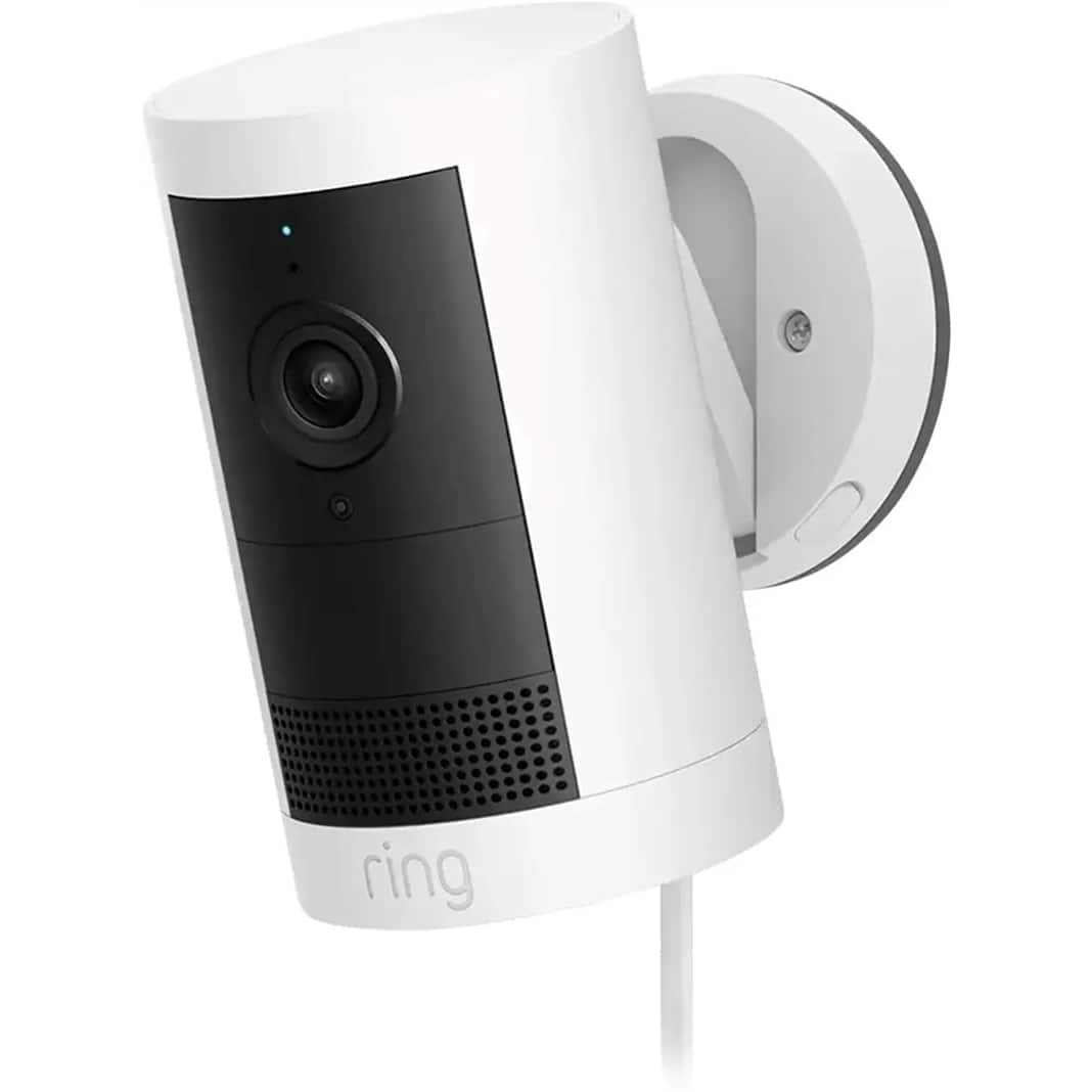 Outdoor Cam Plus, Plug In, Wide Angle 2K Video with Ring Vision