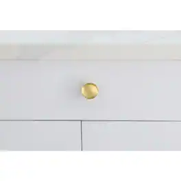 Elegant Decor - Cadon 1.2" Diameter Mushroom Knob Multipack (Set of 10) - Brushed Gold