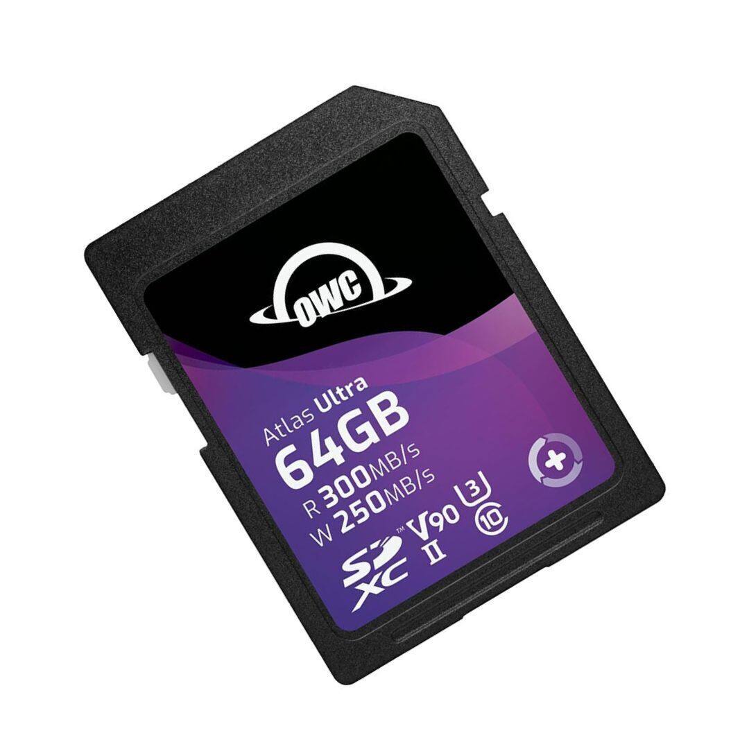 Angle. OWC - OWC 64GB Atlas Ultra UHS-II SDXC Memory Card.