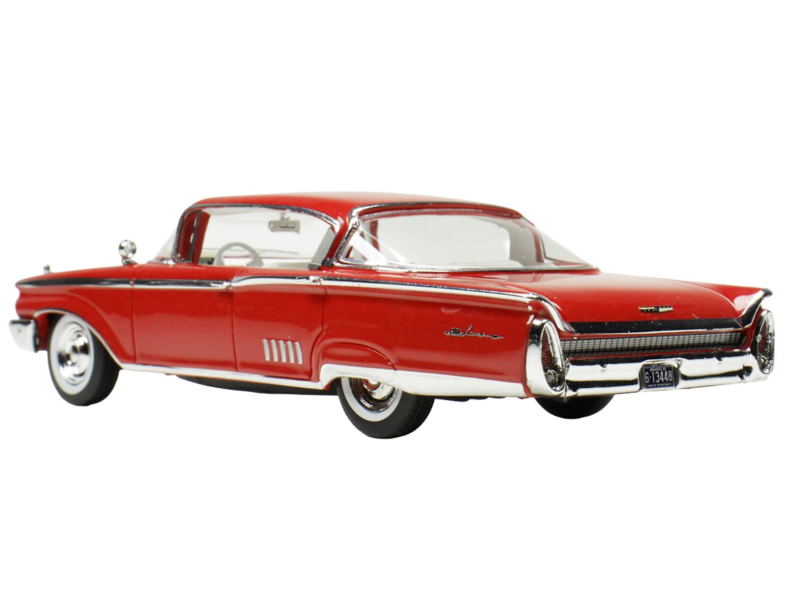 Back. Goldvarg Collection - 1960 Mercury Park Lane 4 Door Sedan Signal Red with White Interior Limited Edition to 200 pieces Worldwide 1/43 - Red with White.