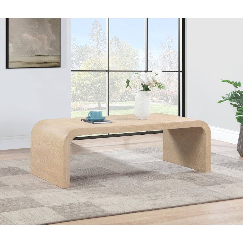 Alt View 1. Meridian Furniture - Cresthill White Oak Coffee Table - White.