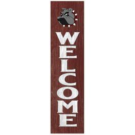 Jardine - University of Redlands Bulldogs 12'' x 48'' Outdoor Leaner Welcome Sign - Maroon