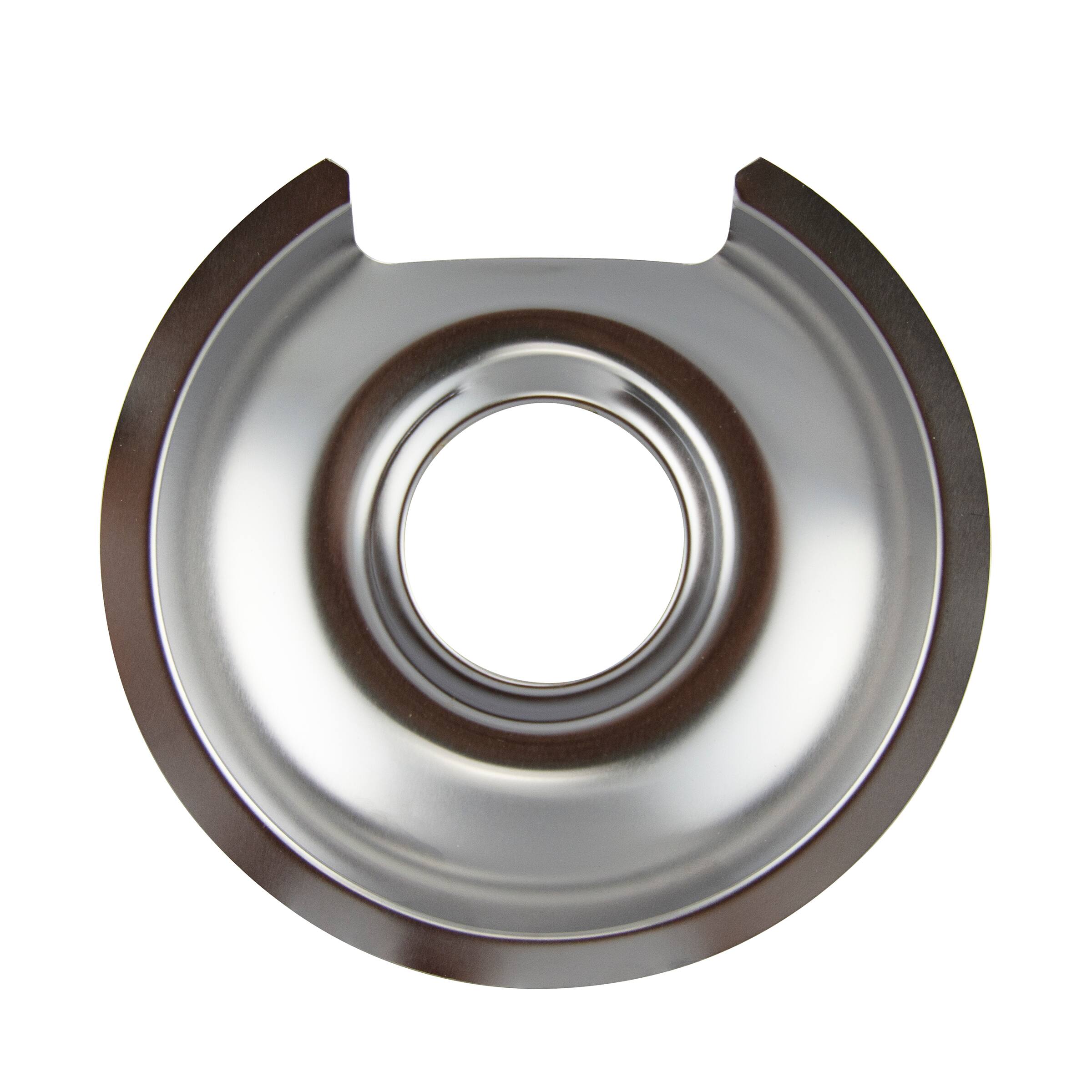 Alt View 4. Range Kleen - Range Kleen 10562X Style D 2pk Heavy Duty Chrome Drip Pans, Large and Small.