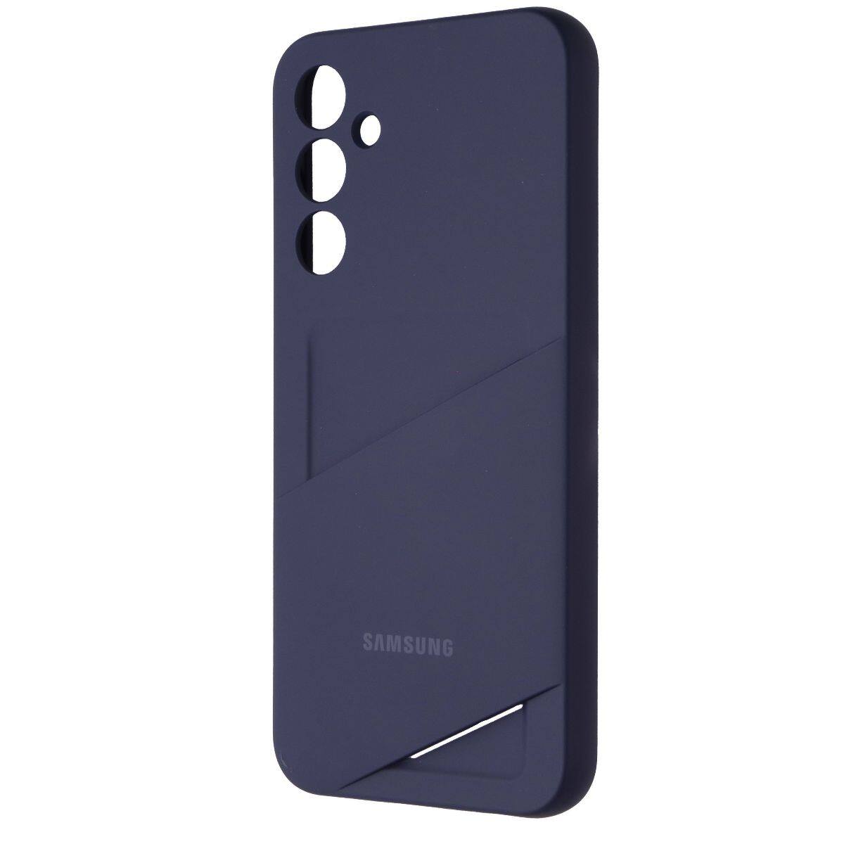Front. Samsung - Samsung Official Card Slot Case for Galaxy A25 5G - Blue Black - Blue.