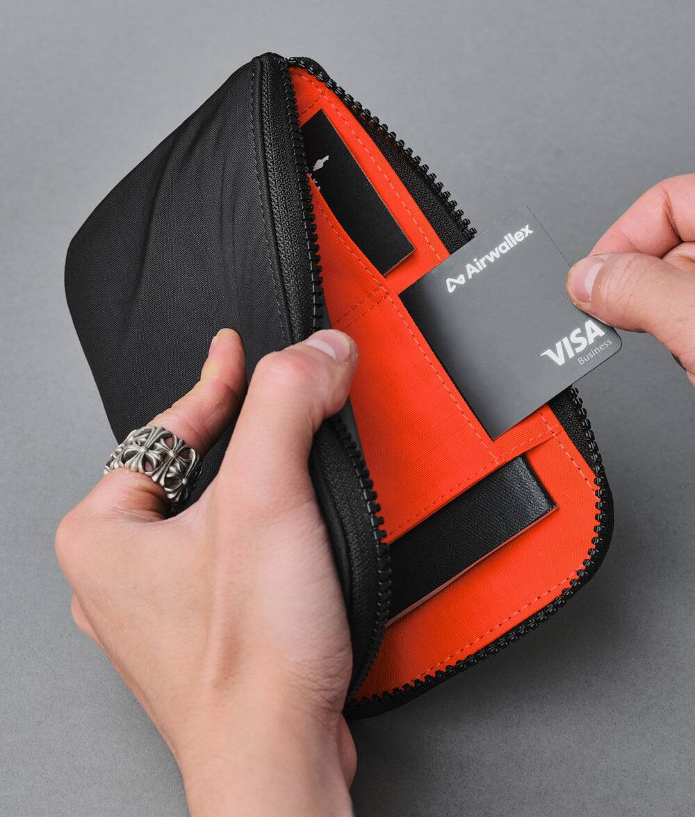 ALPAKA Zip Travel Wallet RFID Passport Holder, Self Locking Zipper