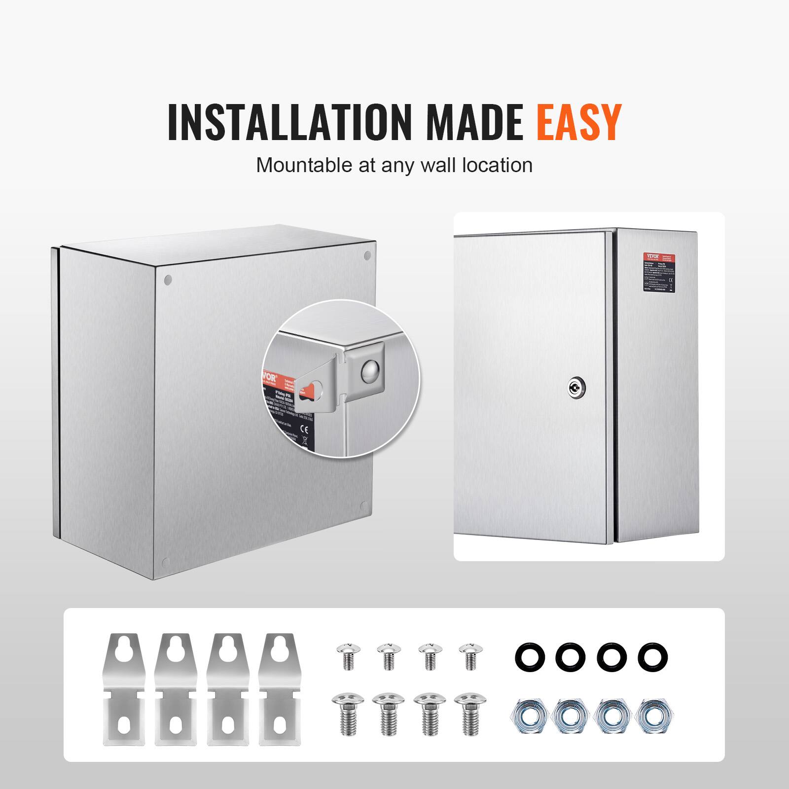 INSTALLATION MADE EASY  
Mountable at any wall location