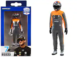 Greenlight - "NTT IndyCar Series" #7 Alexander Rossi Driver Figure "McLaren - Arrow McLaren" for 1/18 Scale - Gray and Orange