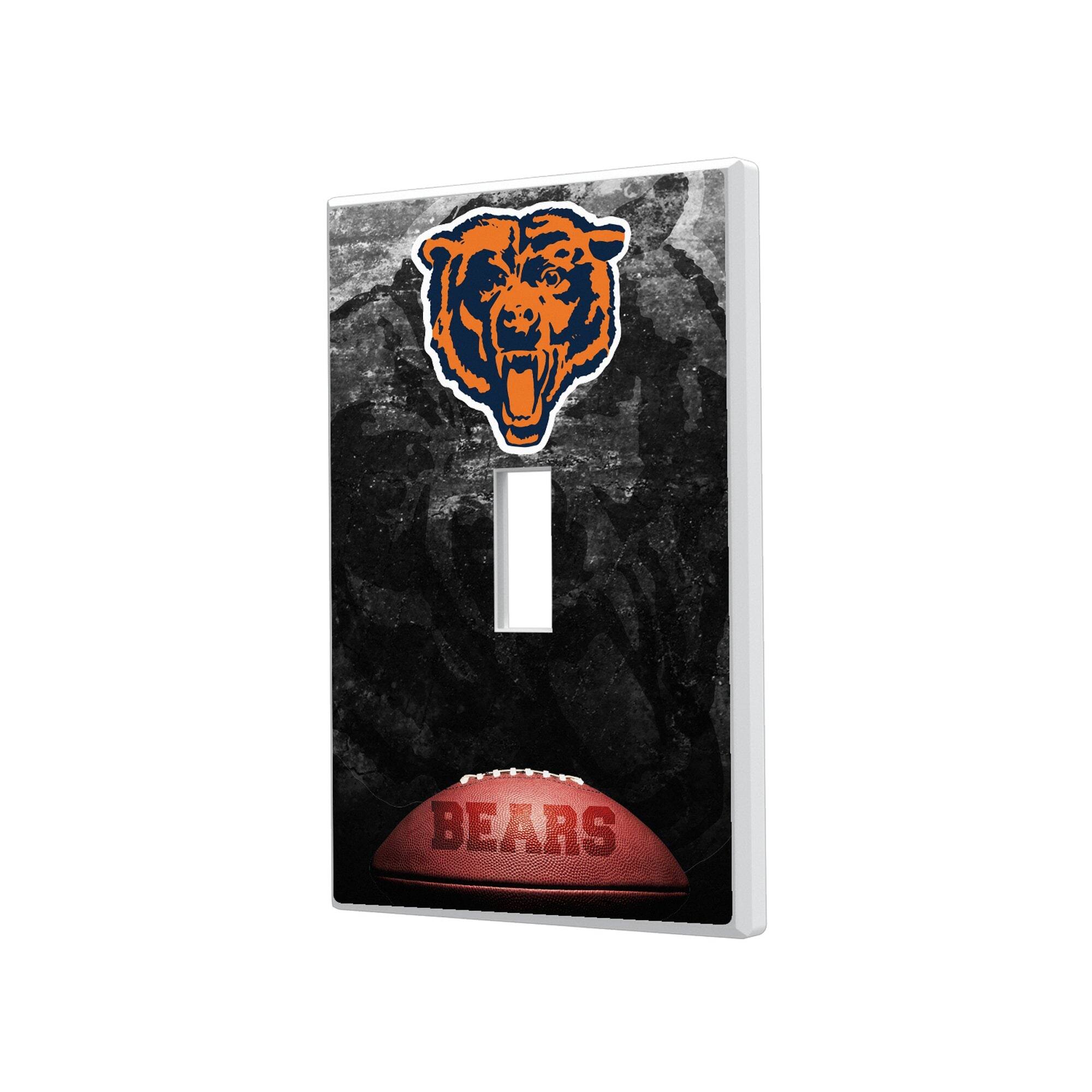 Keyscaper - Chicago Bears Legendary Design Single Toggle Lightswitch Plate - Multicolor