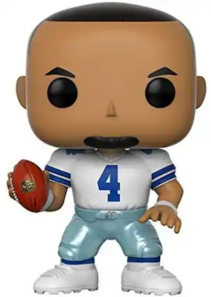 Front. Funko - FUNKO POP! SPORTS: NFL W4 - Dak Prescott (Cowboys Home) - Collectibles - Multicolor.