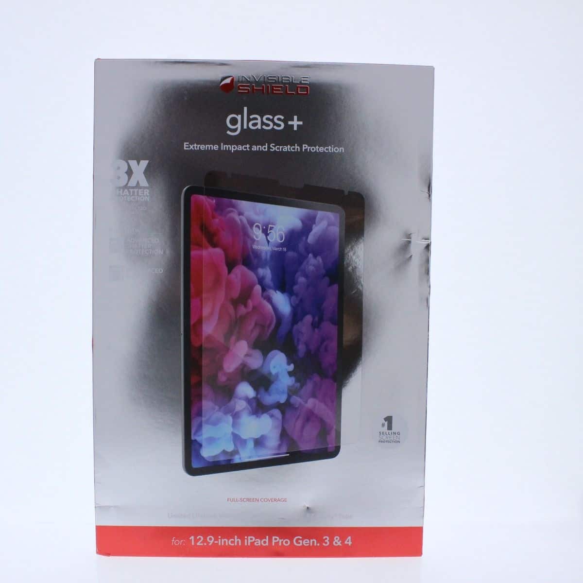 ZAGG - Screen Protector FIT Apple 12.9' iPad Pro Gen. 3&4 Glass+ (ZAG200102086-V) - Clear