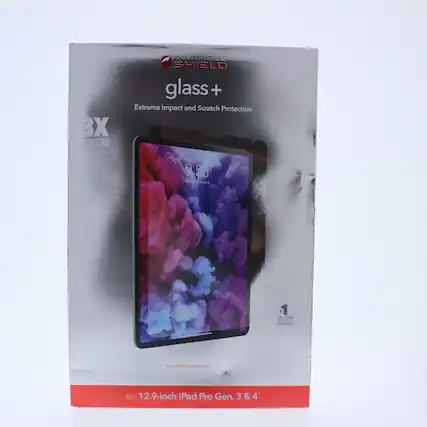 INVISIBLE SHIELD glass+
Extreme Impact and Scratch Protection
3X HATTER PROTECTION
ADVANCED CHATTER PROTECTION
9:56
FULL-SCREEN COVERAGE
for: 12.9-inch iPad Pro Gen. 3 & 4