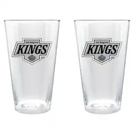 Great American Products - Los Angeles Kings 16oz. Pint Glass Set - Multicolor