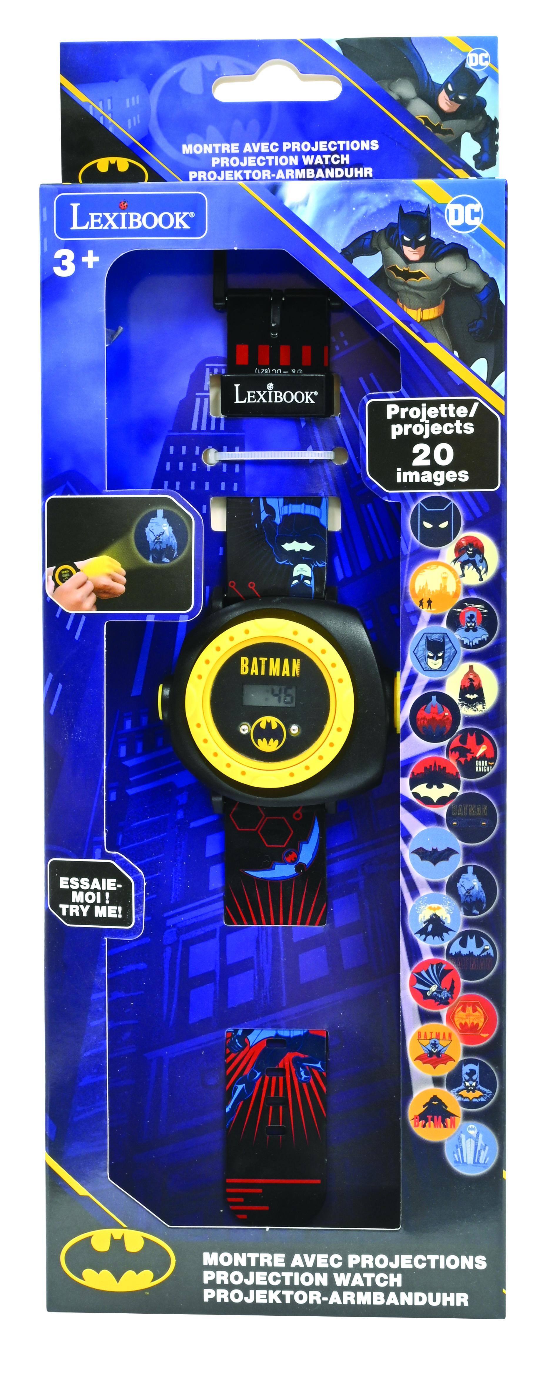 DC MONTRE AVEC PROJECTIONS PROJECTION WATCH PROJEKTOR-ARMBANDUHR LEXIBOOK 3 + DC TLP F - LEXIBOOK Projette/ projects 20 images BATMAN T0 E- BION BC ESSAIE- MOI! TRY ME! BATHAR TMaN MONTRE AVEC PROJECTIONS PROJECTION WATCH PROJEKTOR-ARMBANDUHR