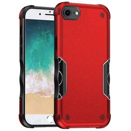 Kitcheniva - Exquisite Tough Grip Shockproof Phone Case With Tempered Glass For iPhone 16e/17e - Red