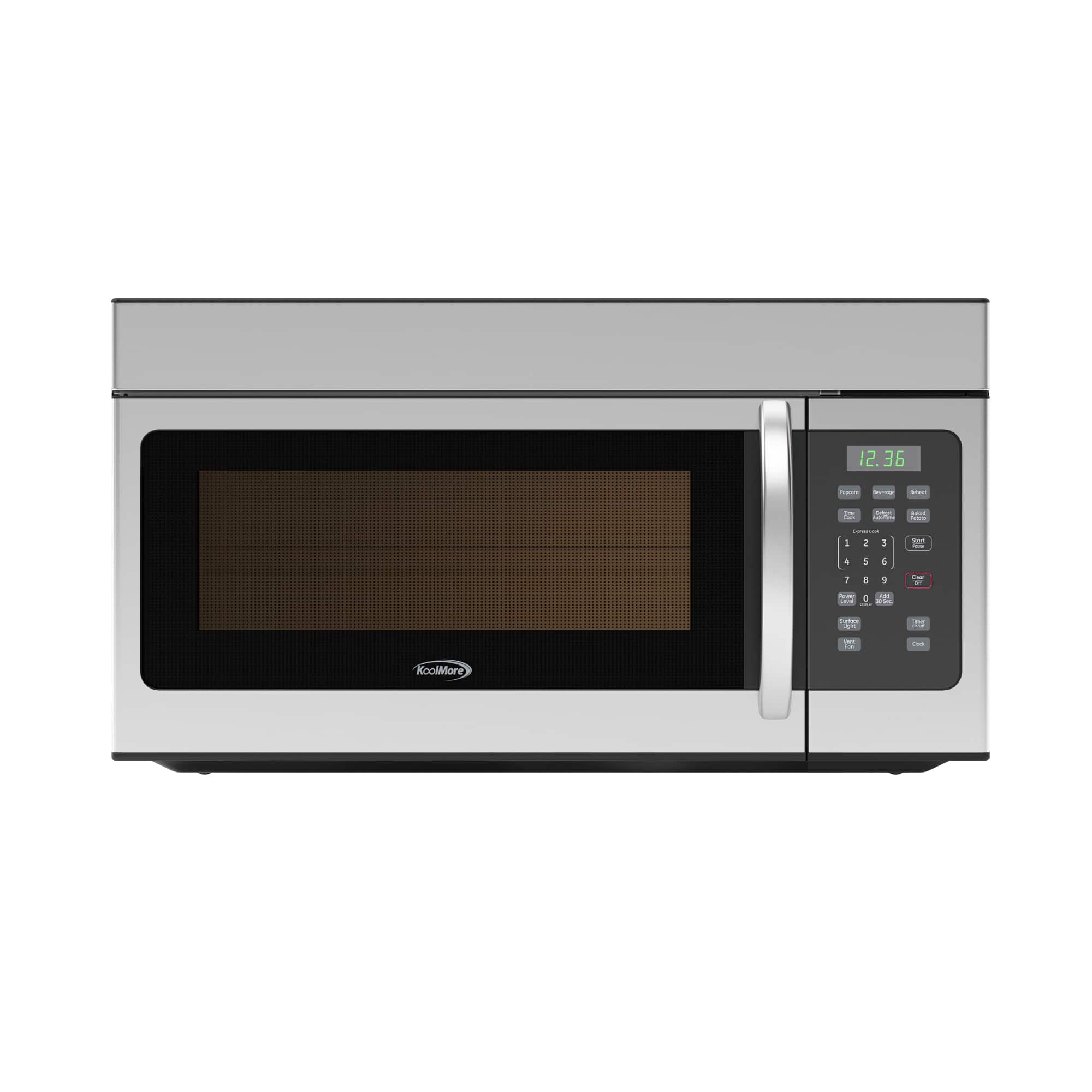 Koolmore - 1.6 cu. ft. Over the Range Stainless Steel Microwave, KM-MOT-1SS - Stainless-Steel