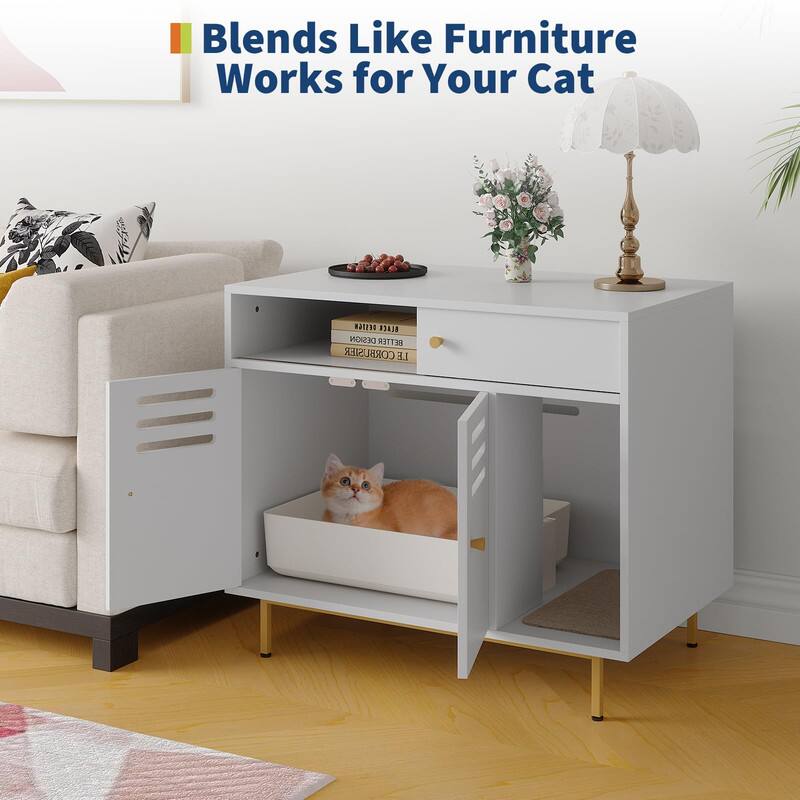Blends Like Furniture  
Works for Your Cat