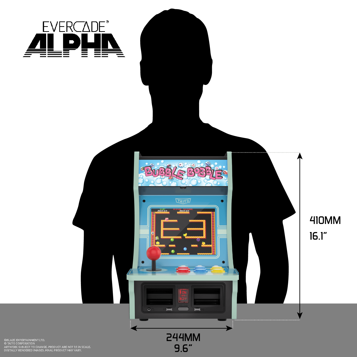 Bartop Arcade Alpha Taito, 10 Built In Games - Best Buy