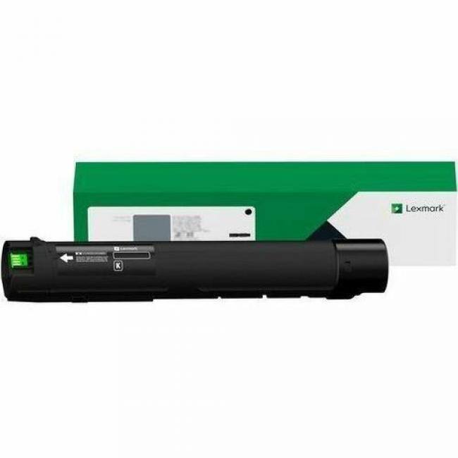 Front. Lexmark - Lexmark Unison Original Laser Toner Cartridge - Black - 1 Each - 28000 Pages - Black.