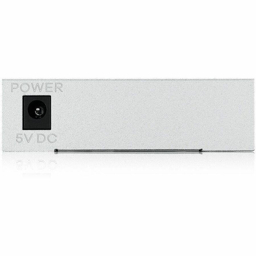Alt View 6. ZYXEL - ZYXEL GS-105B v5 Ethernet Switch - 5 Ports - Gigabit Ethernet - 100/1000Base-T - 2 Layer Supported - 2.99 W Power - Unknown.