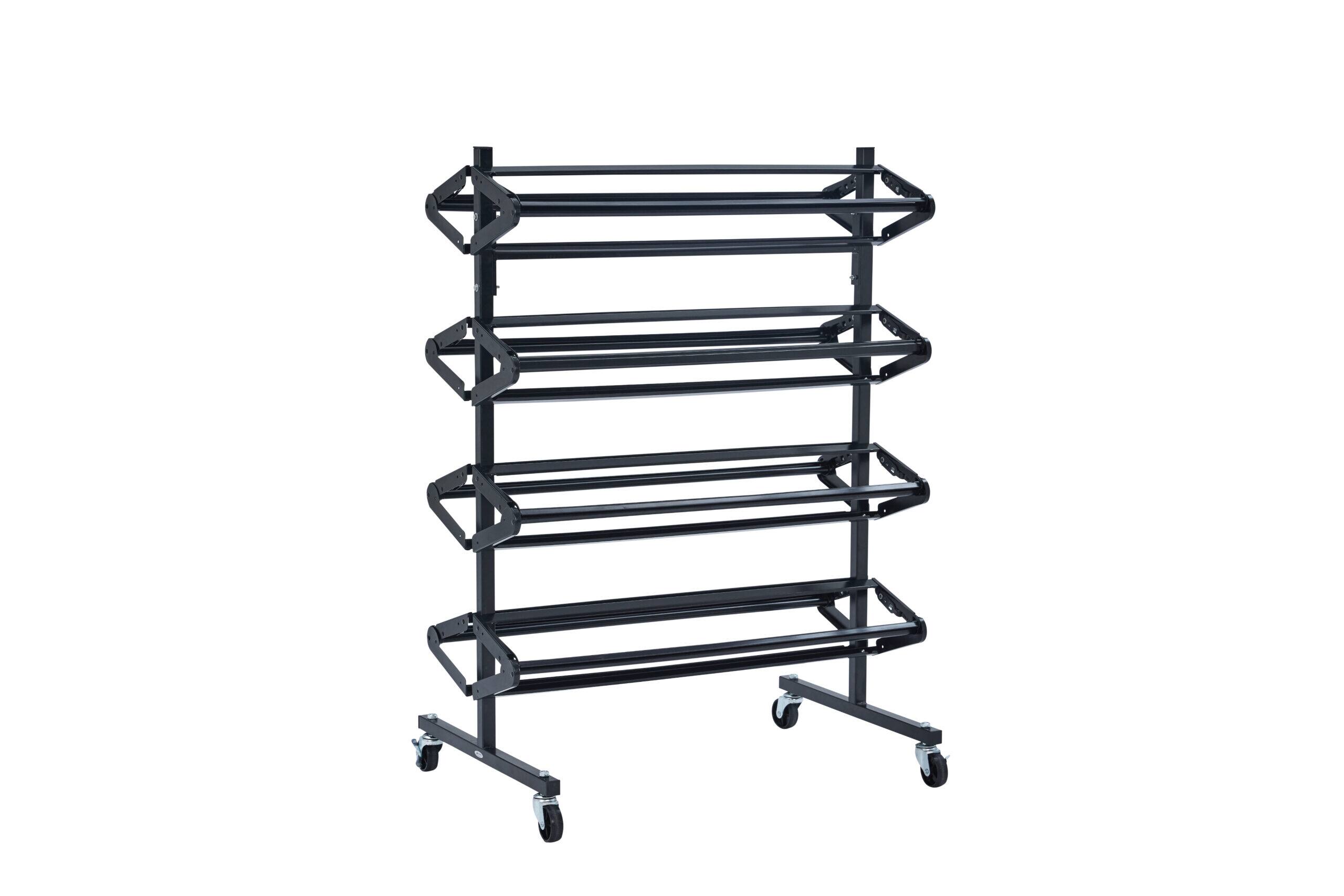 Alt View 1. AdirHome - Horizontal Wrapping Paper Classroom Large Paper Roll Dispenser, 8 Paper Rolls - Black.