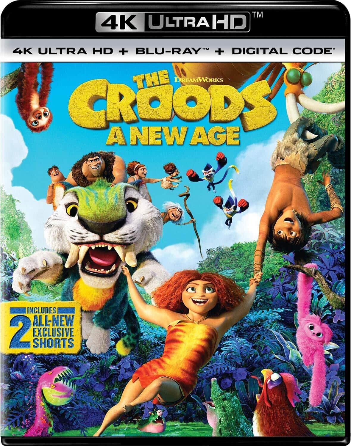 Front. The Croods: A New Age   - 4K Blu-Ray.