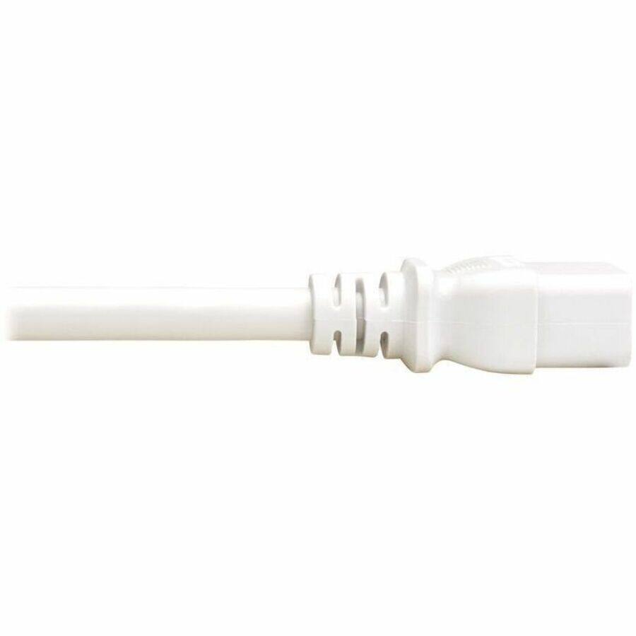 Alt View 4. Tripp Lite - PDU POWER CORD, C19 TO P-LOCK LITE C20 - 20A, 250V, 12 AWG, 3 FT. (0.9 M), WHITE - White.