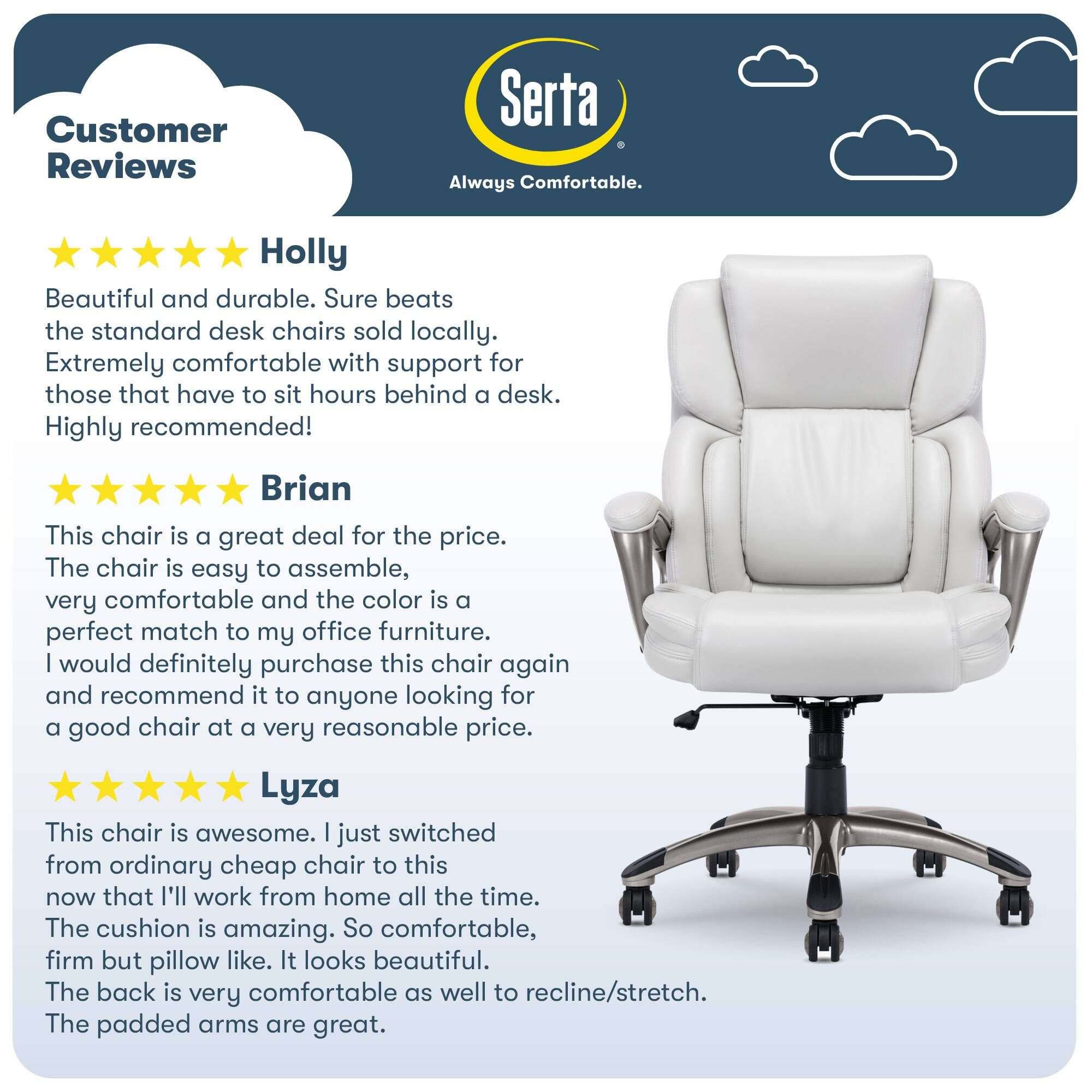Serta Works Serta Office Chairs Reviews Serta Garret Bonded