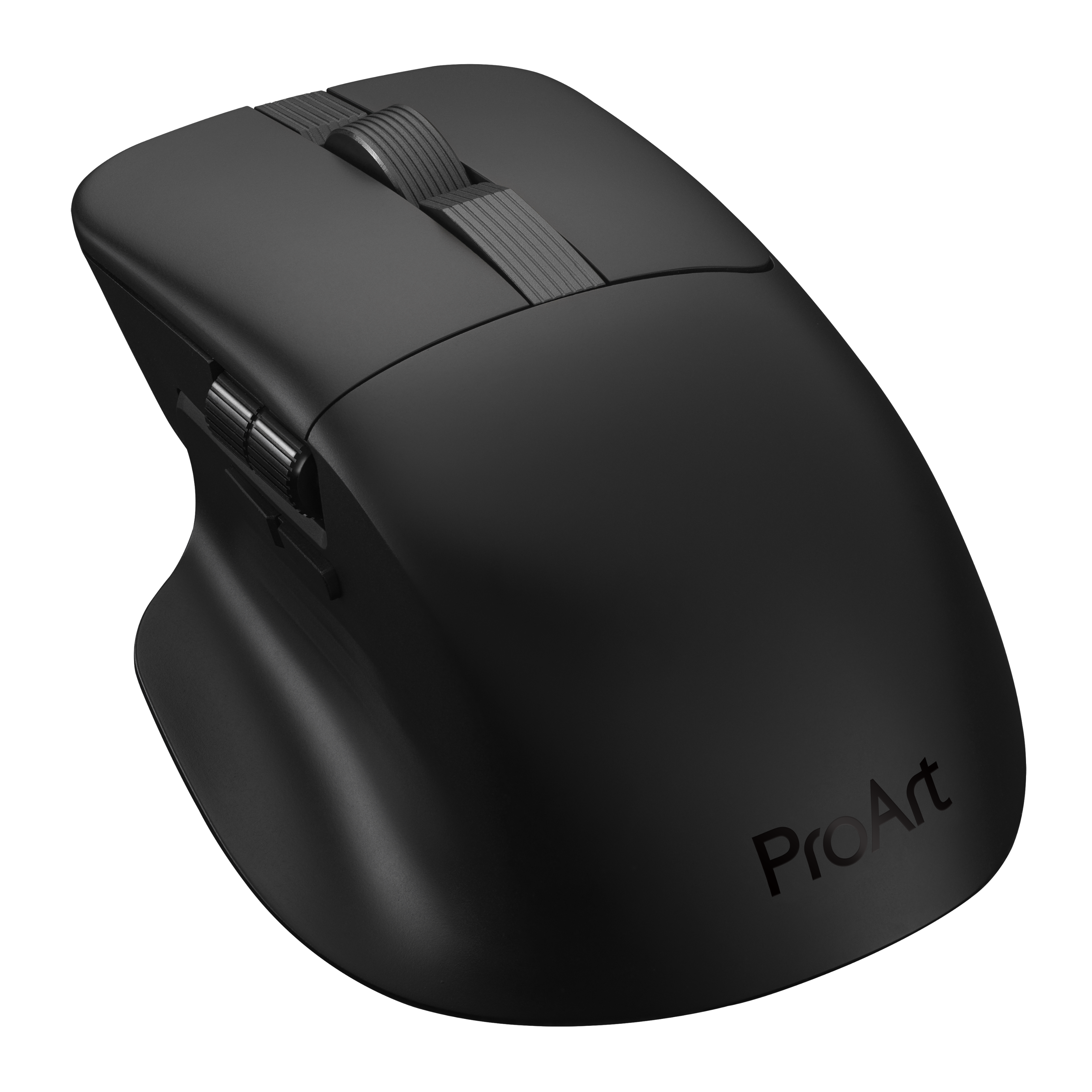 Alt View 9. ASUS - ProArt MD301 Optical Ergonomic Mouse with Hot-Swappable Switches and SmartShift Scroll Wheel - Black.