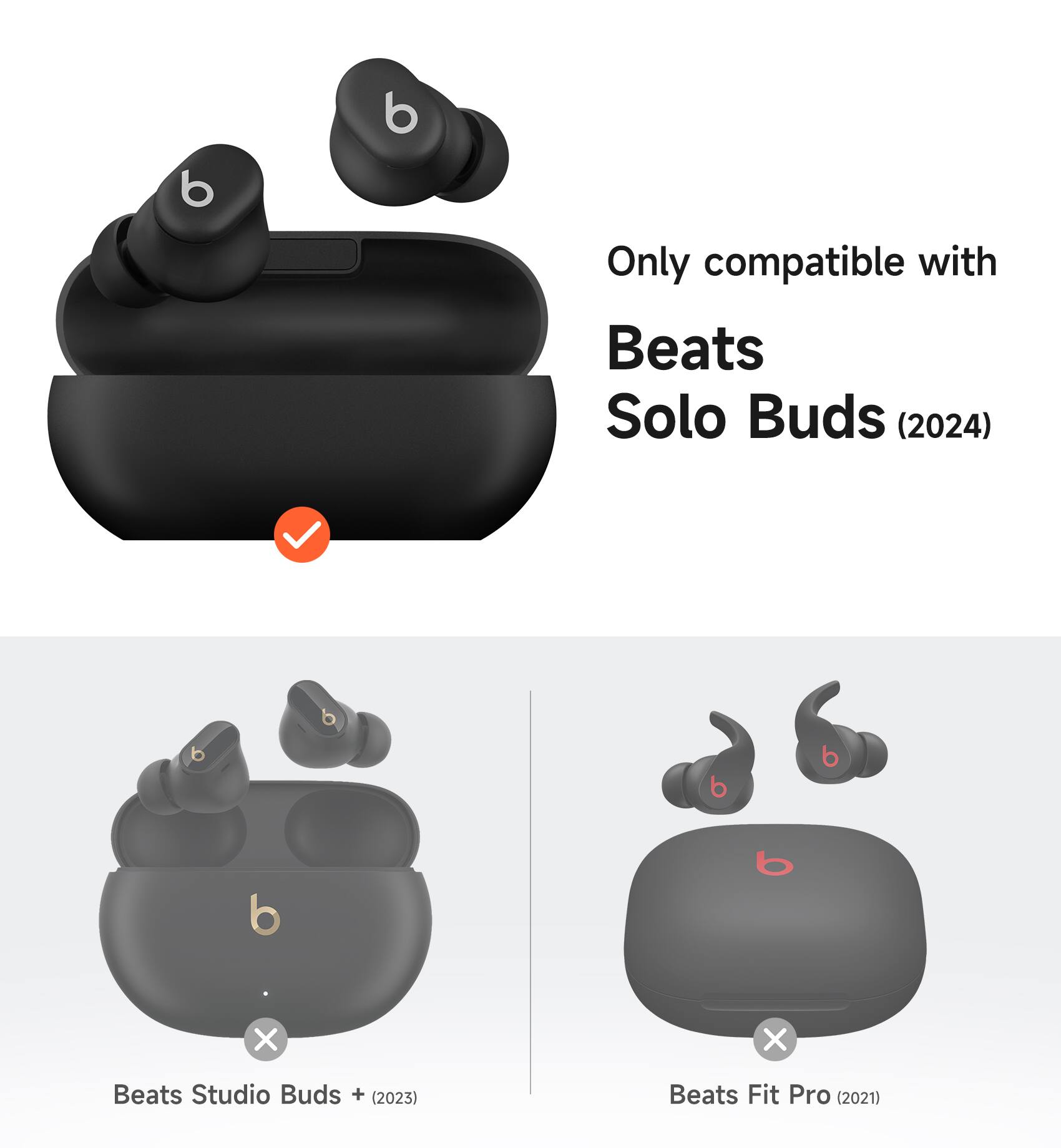 Only compatible with Beats Solo Buds (2024)

Beats Studio Buds + (2023)

Beats Fit Pro (2021)