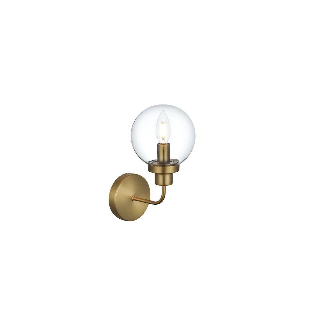Living District - Hanson 6 inch Wall Sconce in Satin Gold - Satin Gold And Clear price history on PriceWatchPro