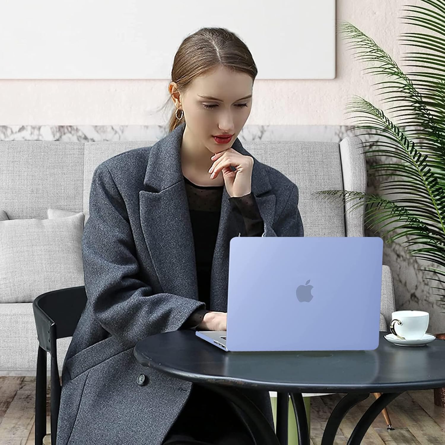 Alt View 2. mosiso - 4-in-1 MacBook Pro 16 inch Case Compatible with Models A3429 A3428 A3403 A3186 A2991 A2780 A2485 - Slate Blue.