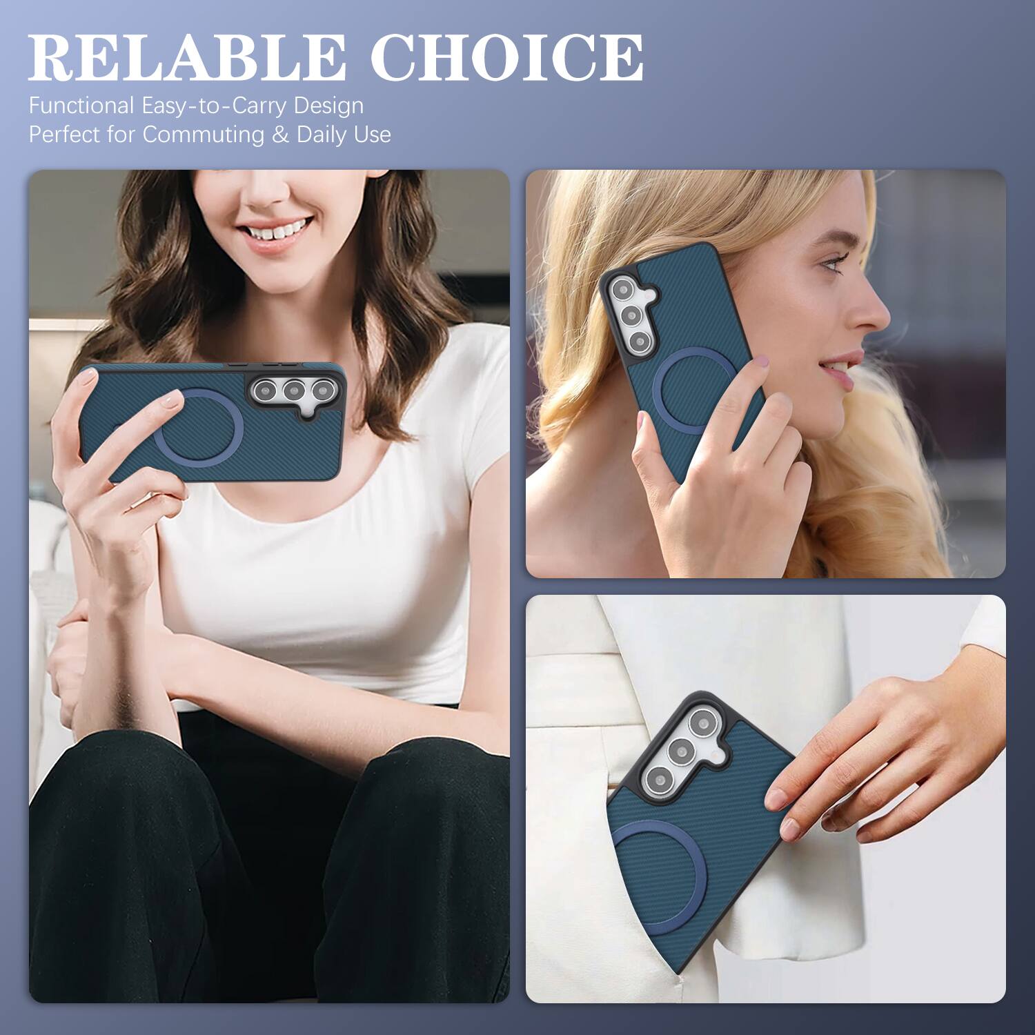 RELIABLE CHOICE  
Functional Easy-to-Carry Design  
Perfect for Commuting & Daily Use