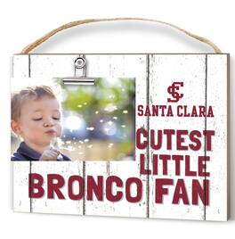 Jardine - Santa Clara Broncos 8'' x 10'' Cutest Little Weathered Logo Clip Photo Frame - White