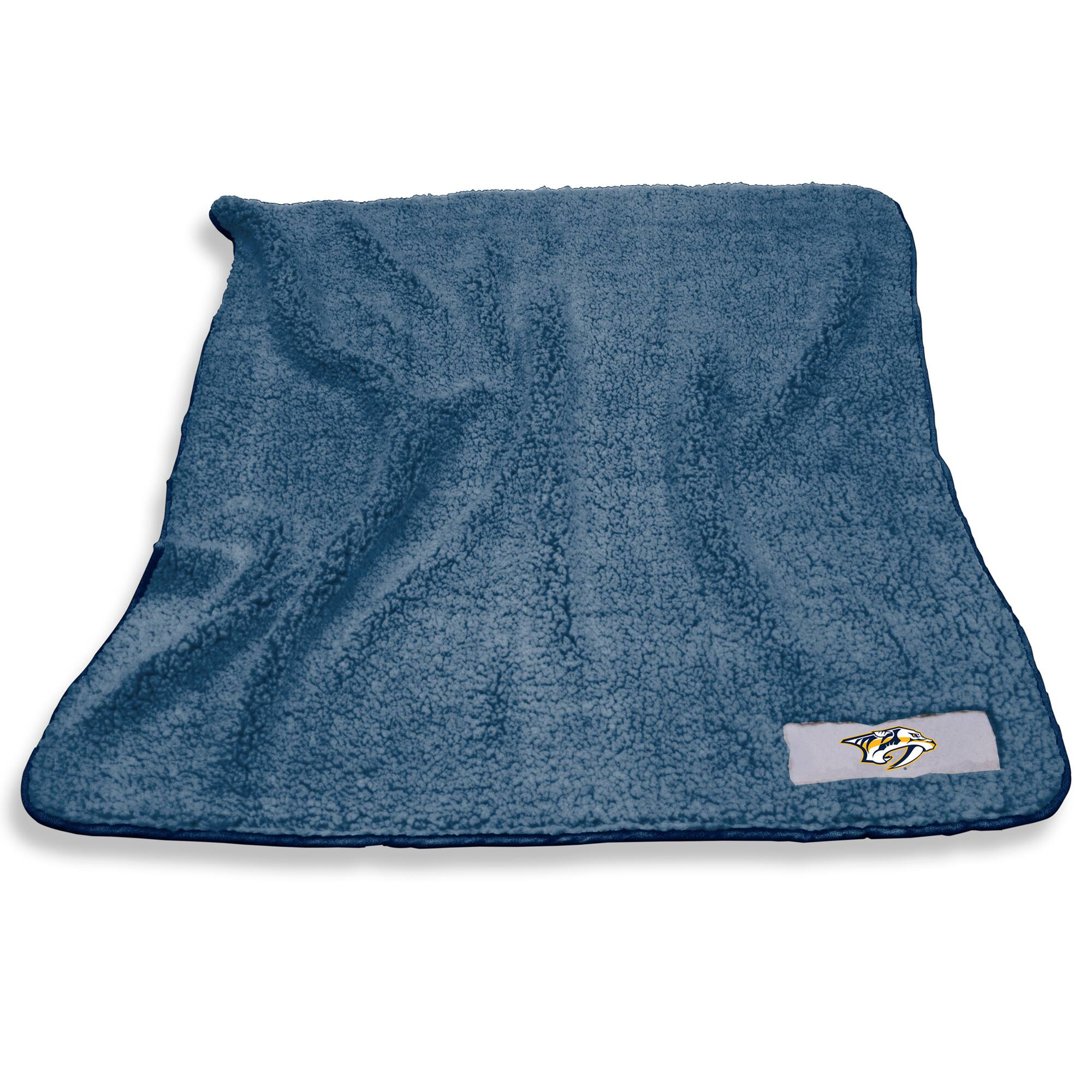 Front. Logo Brands - Nashville Predators 60'' x 50'' Frosty Fleece Blanket - Multicolor.