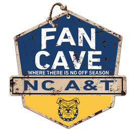 Jardine - North Carolina A&T Aggies Fan Cave Badge Sign - Blue