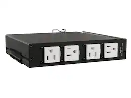Middle Atlantic - NEXSYS Compact PDU - 15A, 6 Outlets, Surge Protection, 0U, 120VAC - PDX-615C - Black