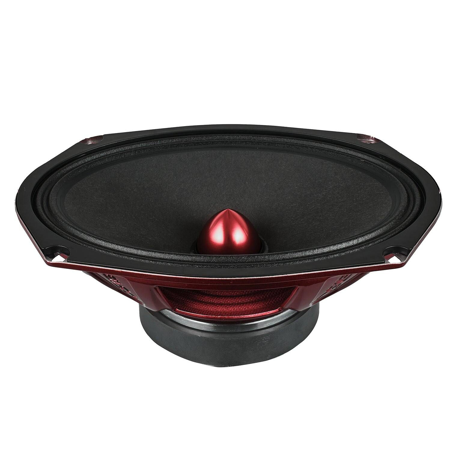 Alt View 4. DS18 Audio - PRO-X 6x9" Mid-Range Loudspeaker with Bullet and Grille, 200W RMS 8-Ohm.