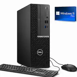 Dell - Refurbished Excellent - Optiplex 5080 Desktop PC Computer SFF Intel Core i5-10th Gen, 16GB RAM, 256GB SSD Windows 11 Pro, Wired KB & Mouse.