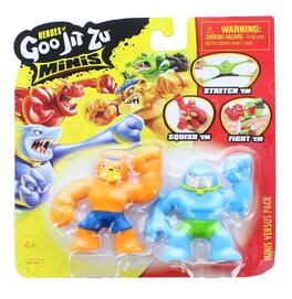 Moose Toys - Heroes of Goo Jit Zu Minis Versus Figure 2-Pack | Thrash vs Tygor - Red