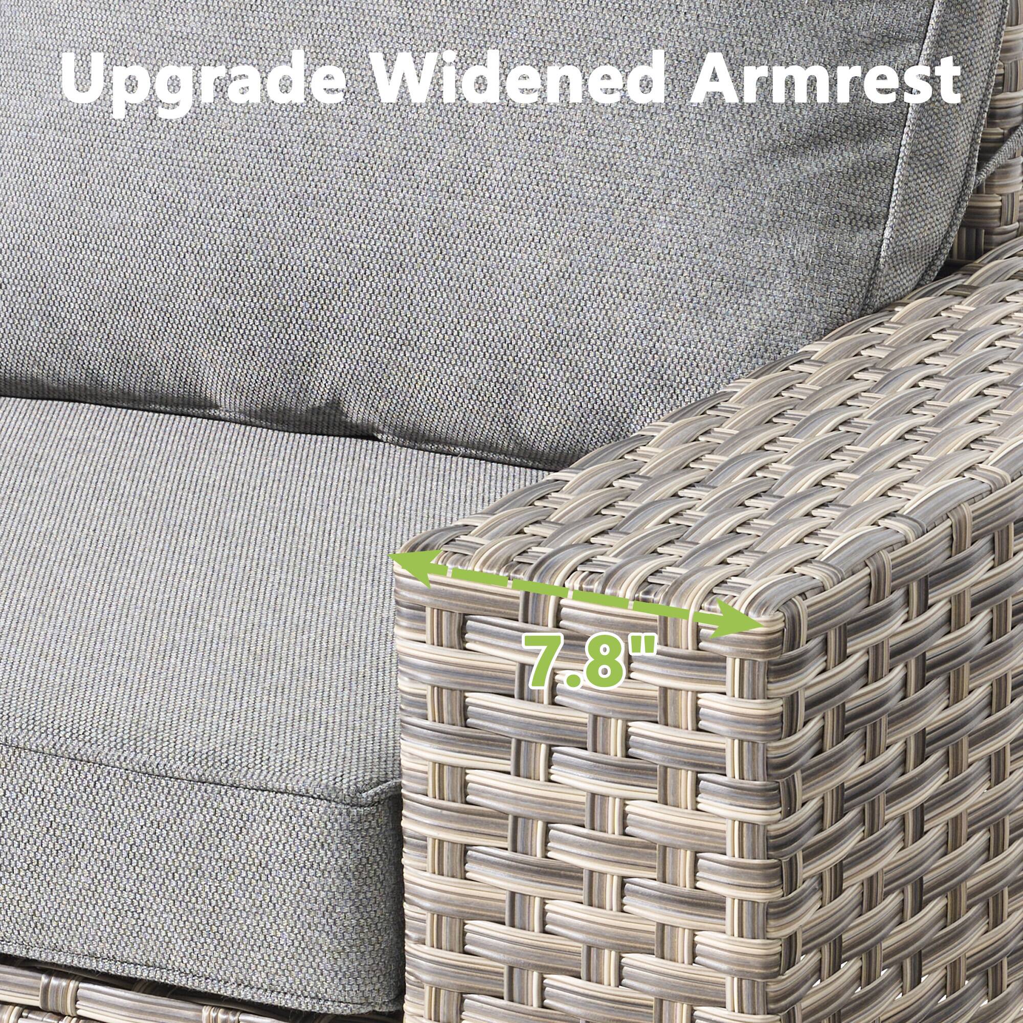 Upgrade Widened Armrest  
7.8"