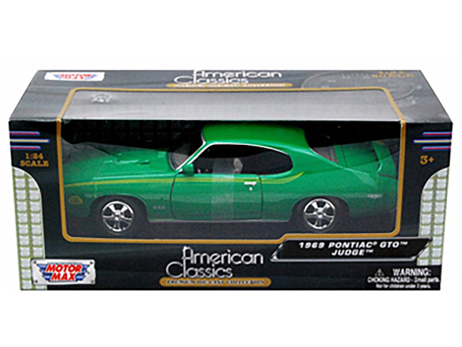 American Classics 1:24 SCALE 3+ MOTOR MAX American Classics 1969 PONTIAC GTO JUDGE WARNING: CHOKING HAZARD